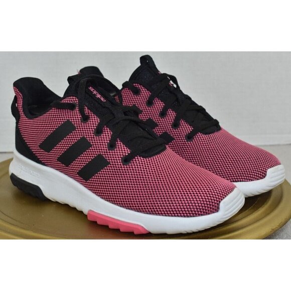 Adidas Womens Cloudfoam Racer TR J Super Pink Running Sneakers Shoes Size 6 - Picture 3 of 10
